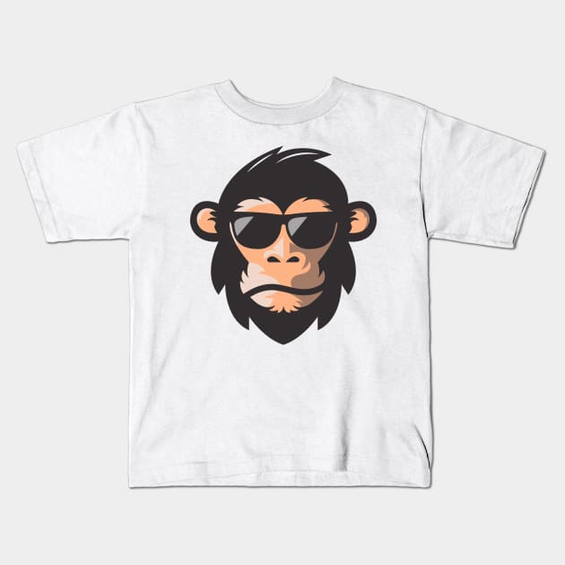 Geek Monkey Kids T-Shirt by ZUCCACIYECIBO